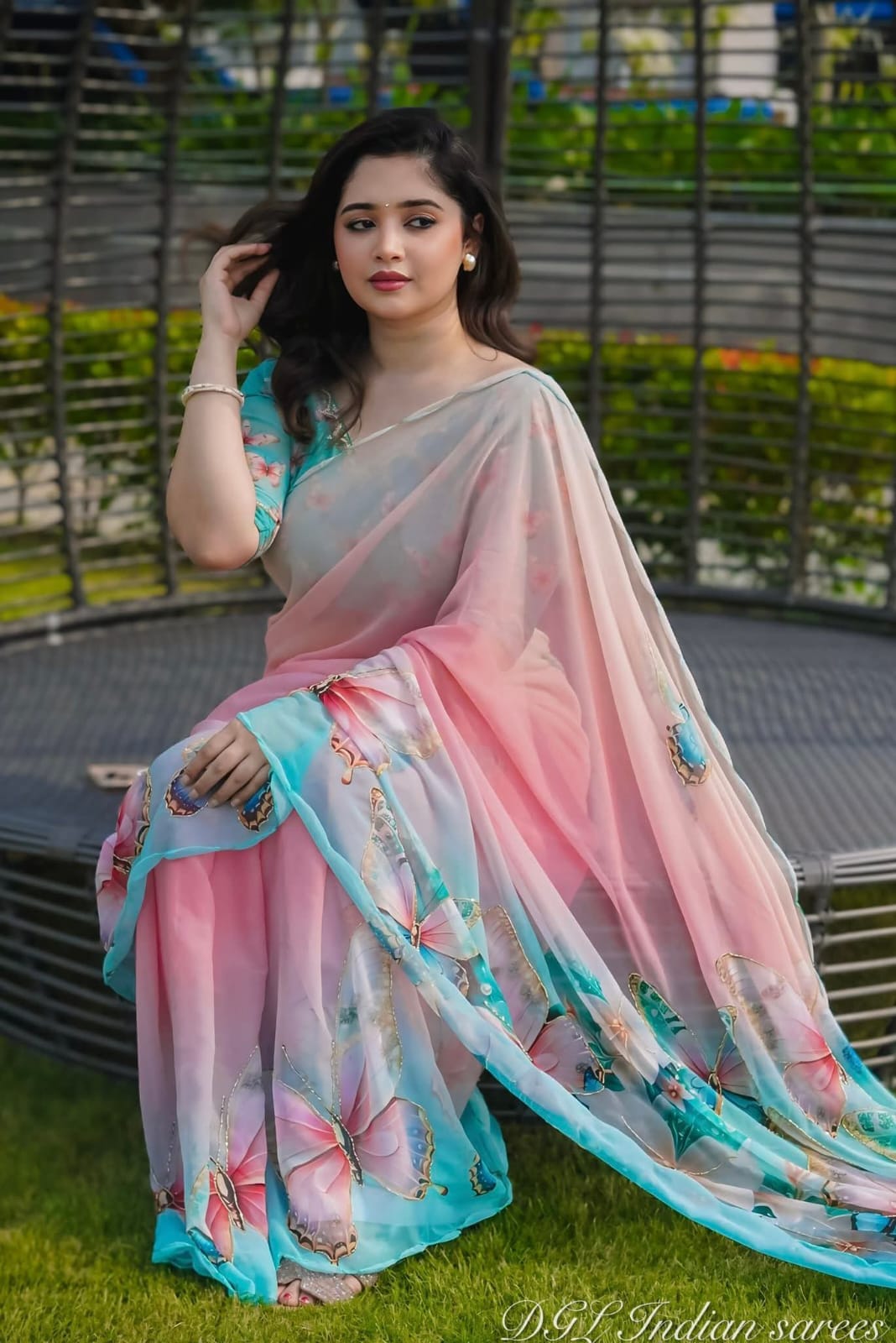 Digital print sharee